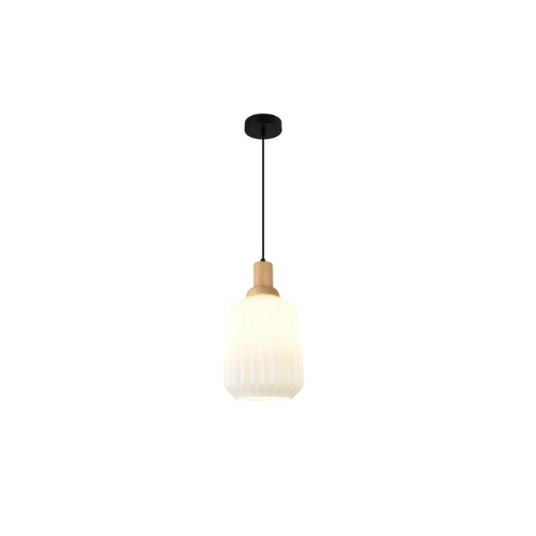 White Wood Lamp Pendant Light