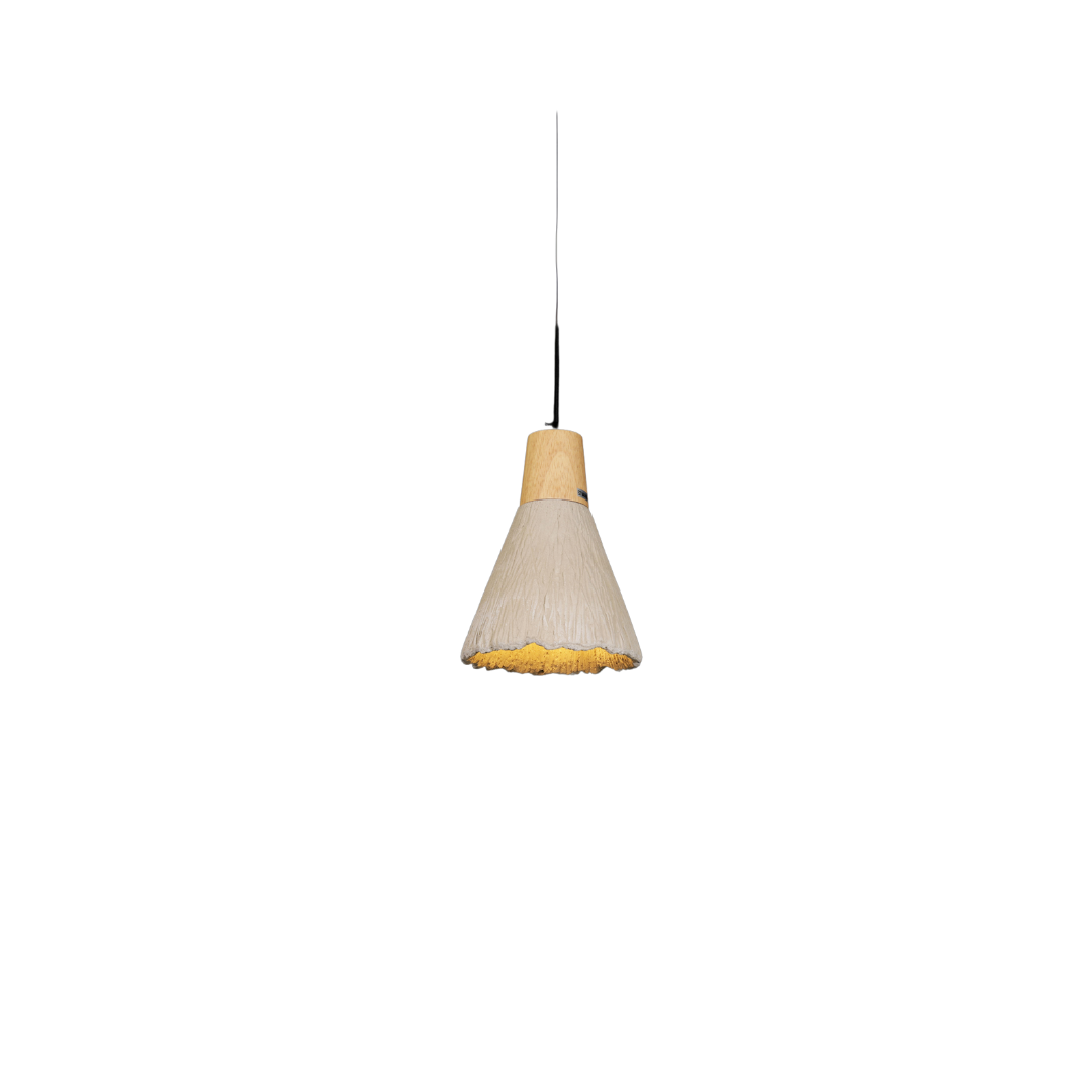 Concrete Pleated Pendant Lamp