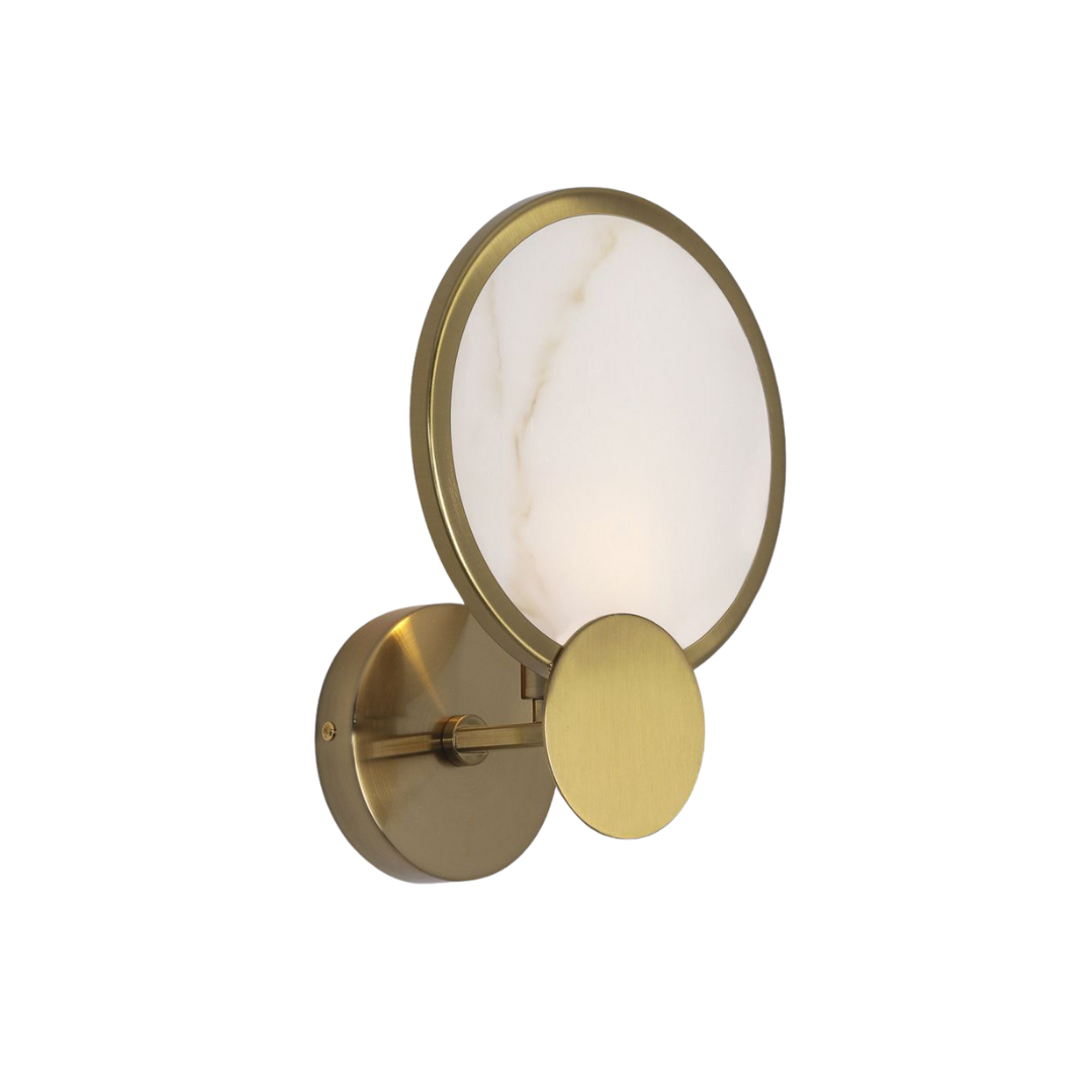 Round Marble Wall Sconce