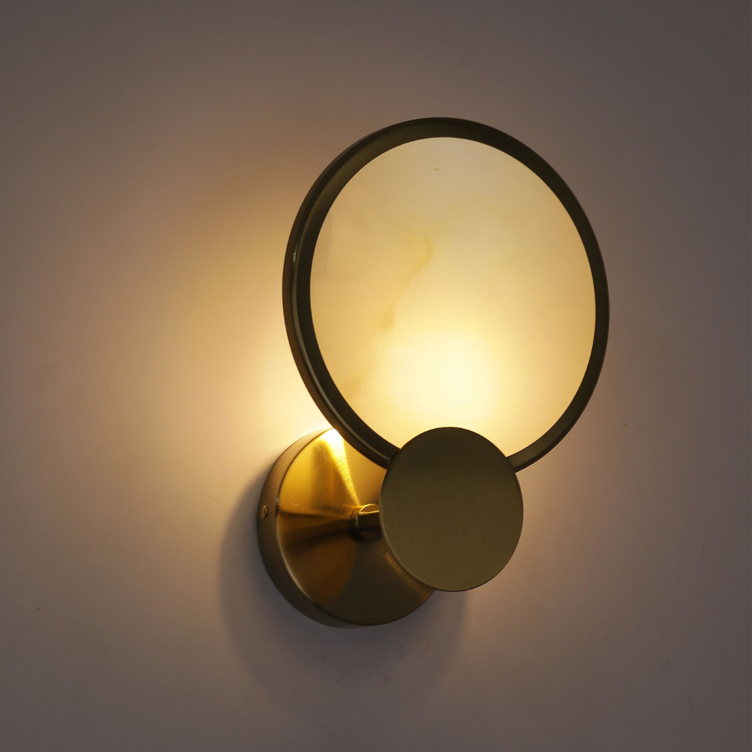 Round Marble Wall Sconce