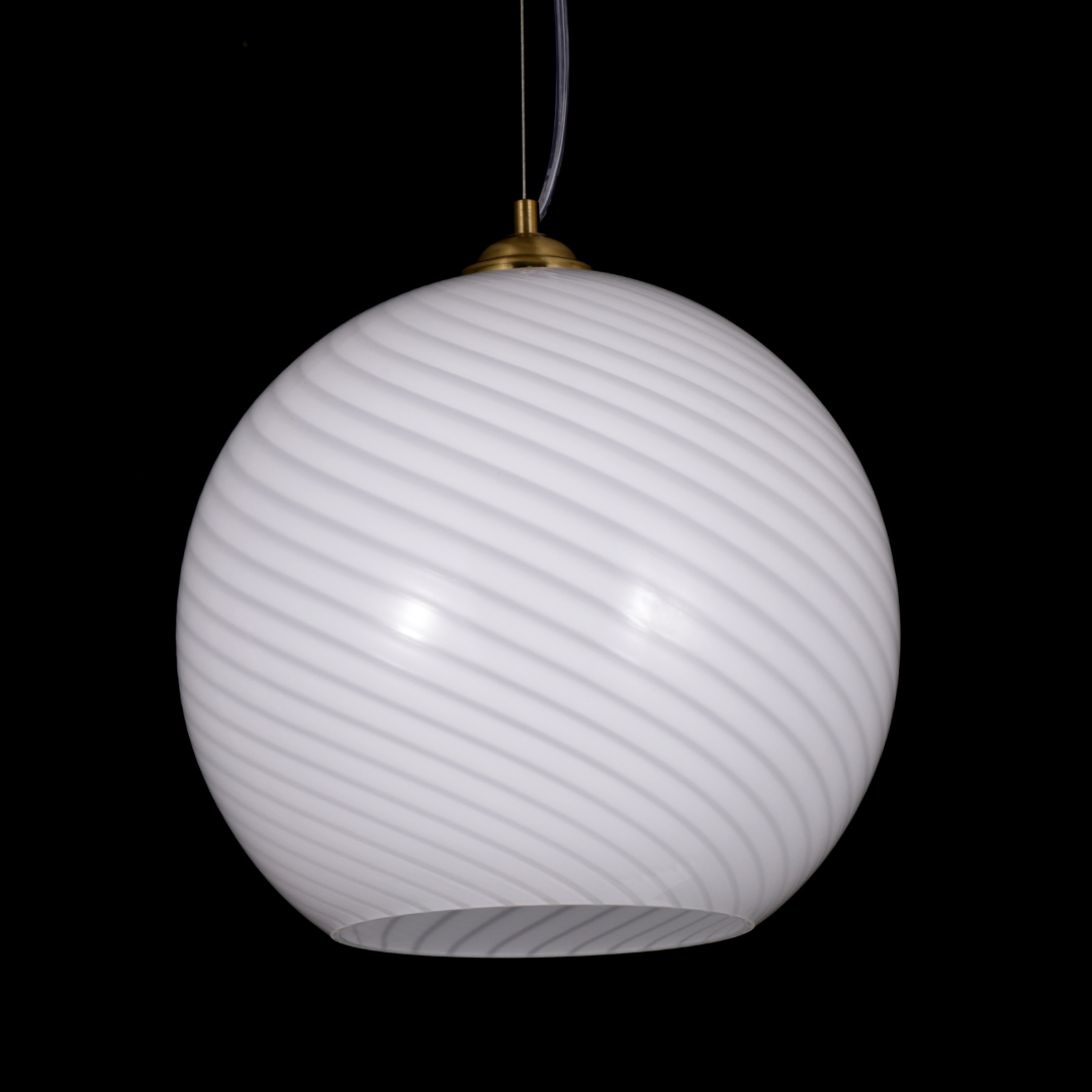 Vintage Murano White Ceiling Lamp