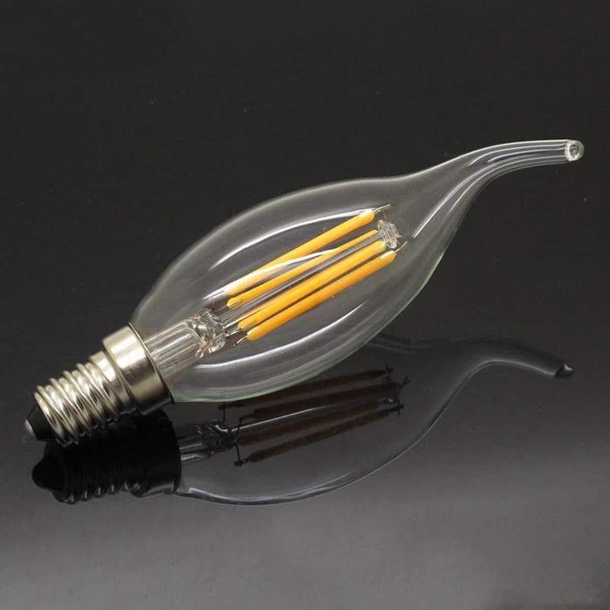 4W C35 E14 TAIL CLEAR Bulb by The Light Library