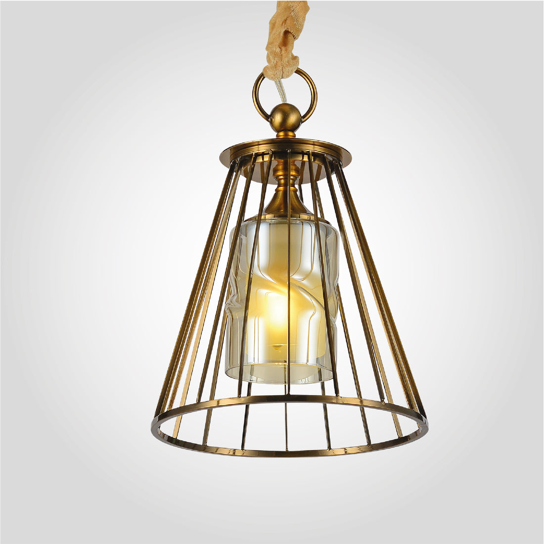 Vintage Industrial Cage Hanging Lamp