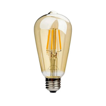 ST64 LED Amber Glass Filament