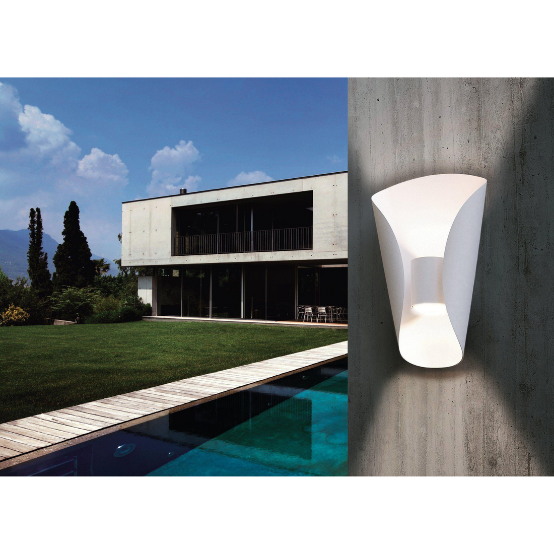 BOSARO Outdoor Wall Light by The Light Library