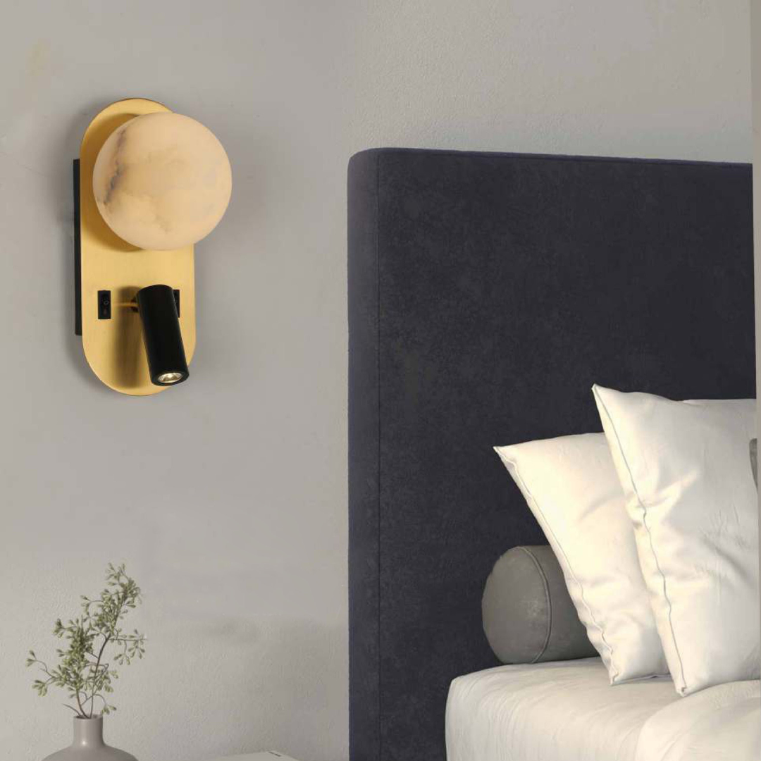 Golden Noir Wall Light