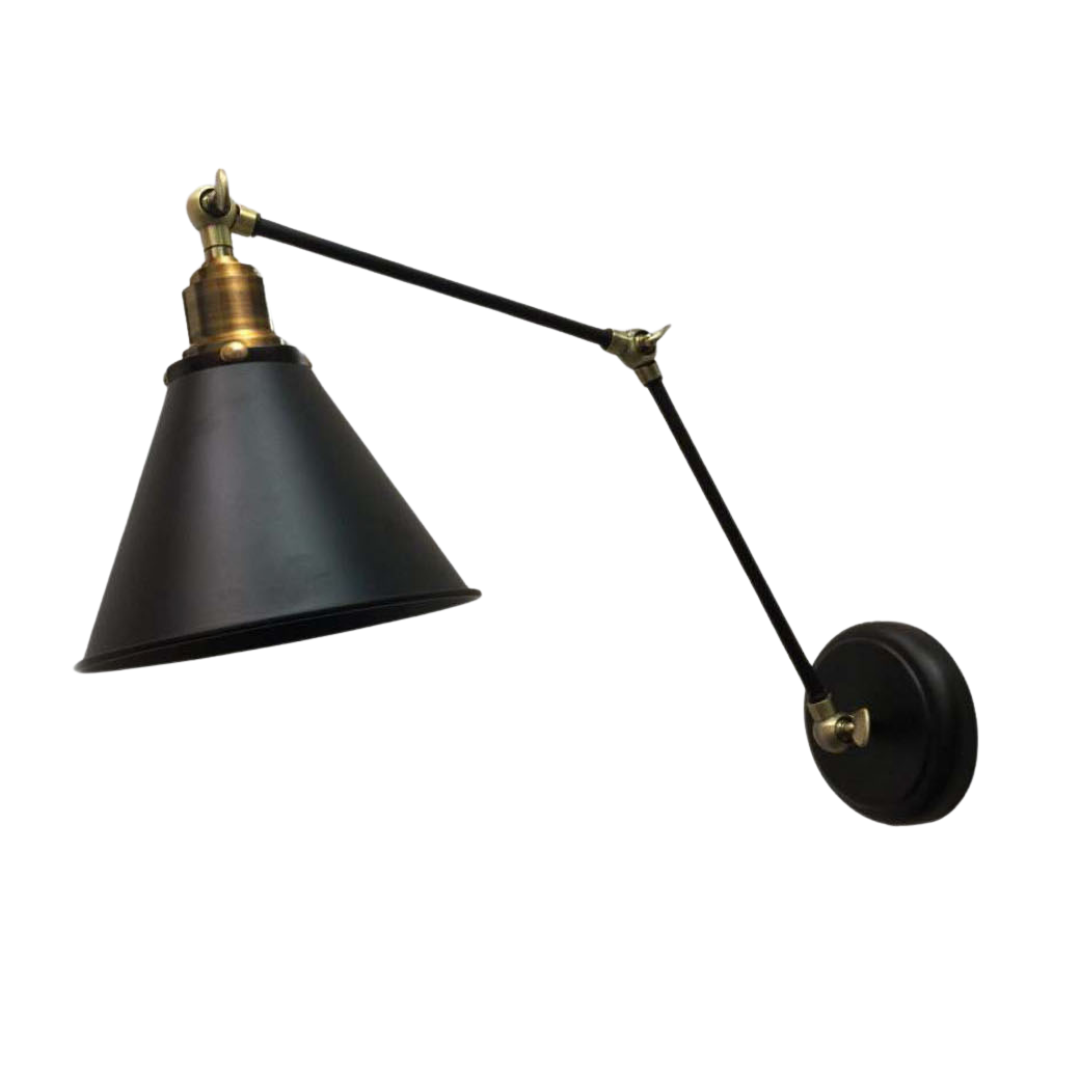 Midnight Brass Wall Light