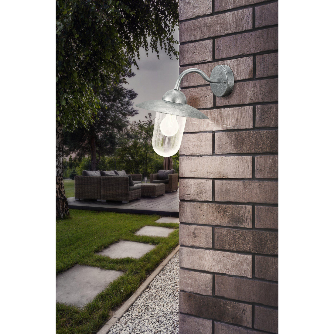 MILTON Outdoor Wall Light by The Light Library