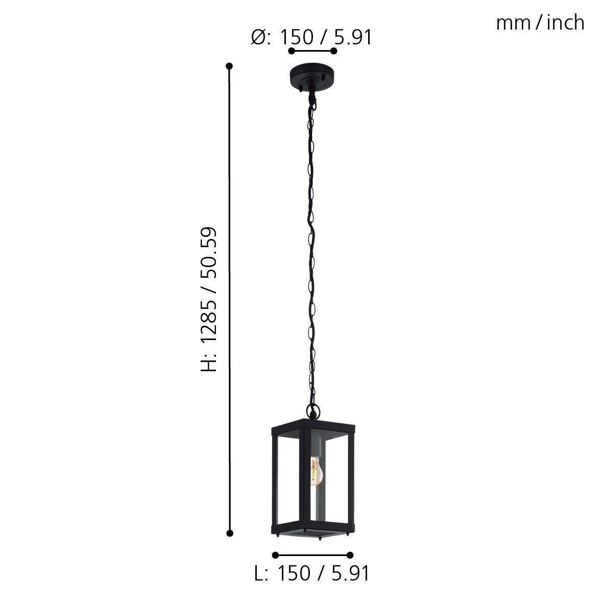 ALAMONTE Outdoor Hanging Light by The Light Library