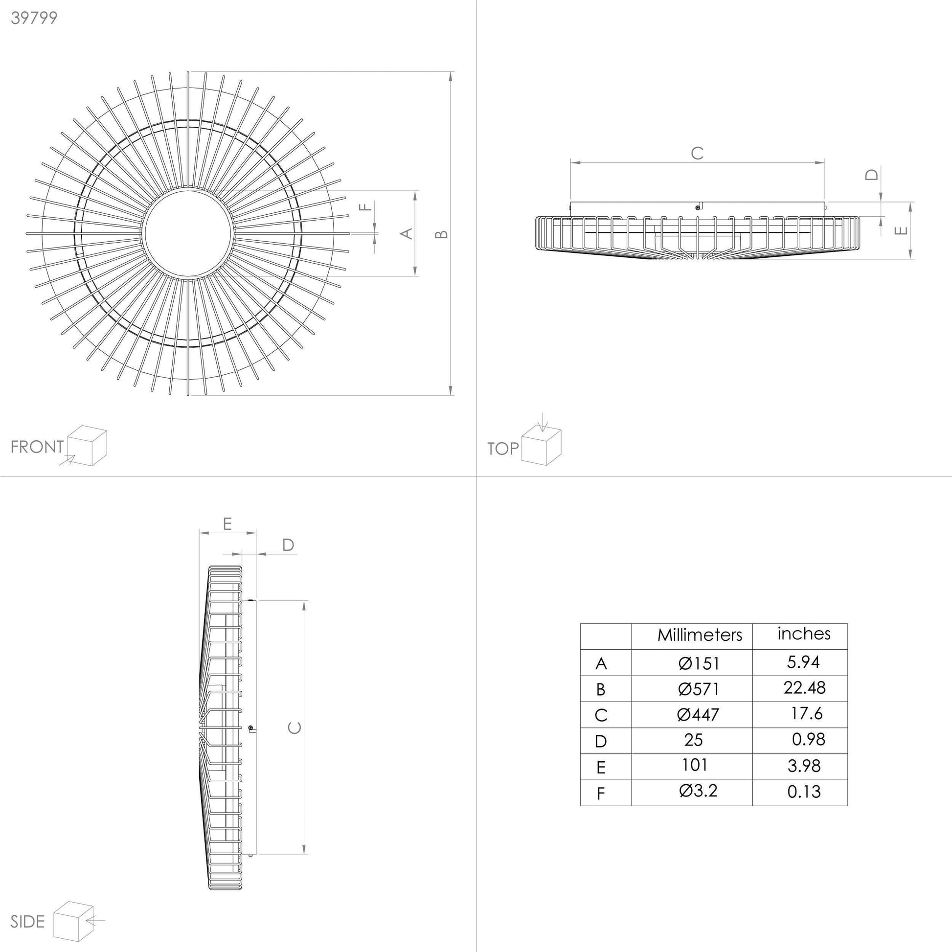 BADALEOS Ceiling Light by The Light Library