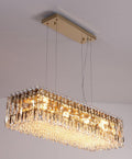 Bejeweled Linear Crystal Chandelier by The Light Library