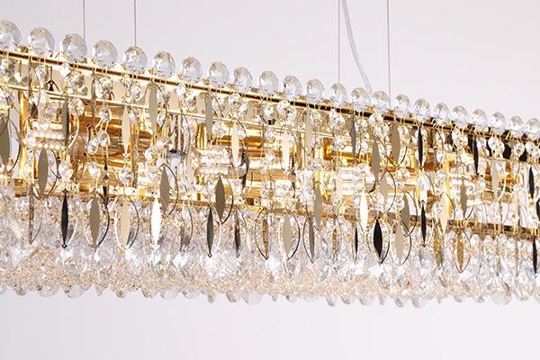 Bejeweled Linear Crystal Chandelier by The Light Library