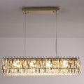Bejeweled Linear Crystal Chandelier by The Light Library