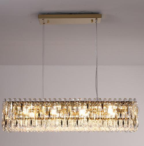 Bejeweled Linear Crystal Chandelier by The Light Library