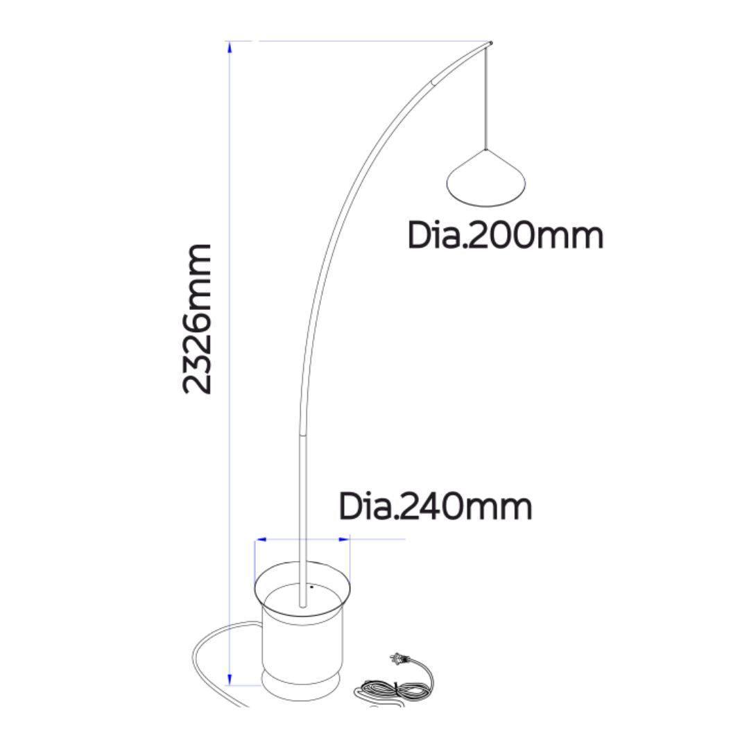 CONICAL HIEST Floor Lamp by The Light Library