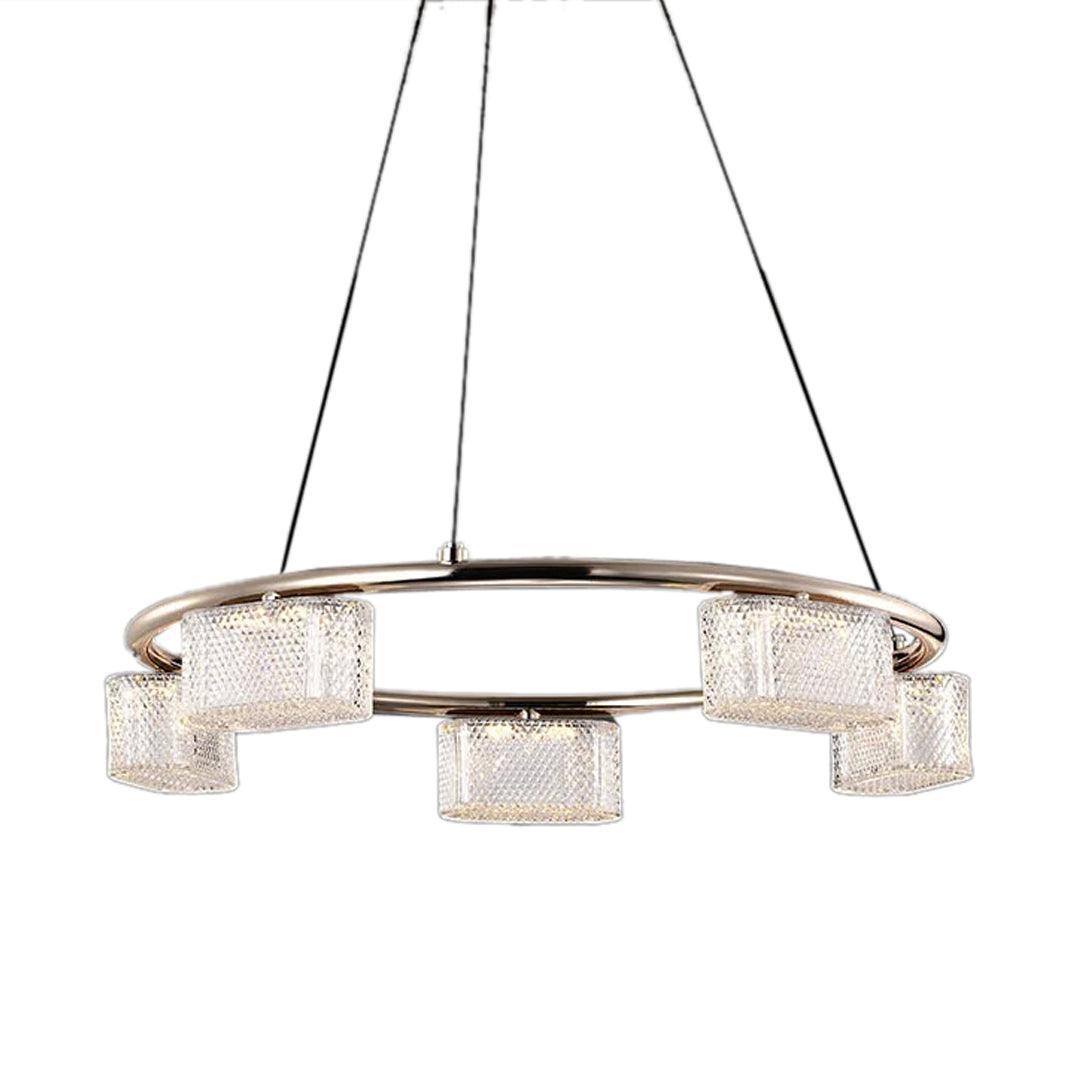 Cuboid Circular Chandelier by The Light Library