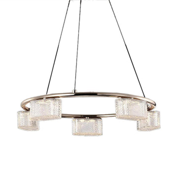 Cuboid Circular Chandelier by The Light Library