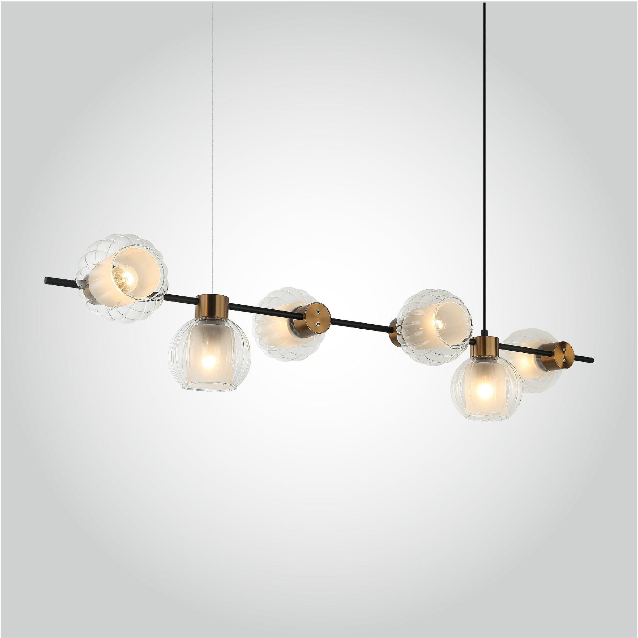 Elegant Glint Linear Pendant Light by The Light Library