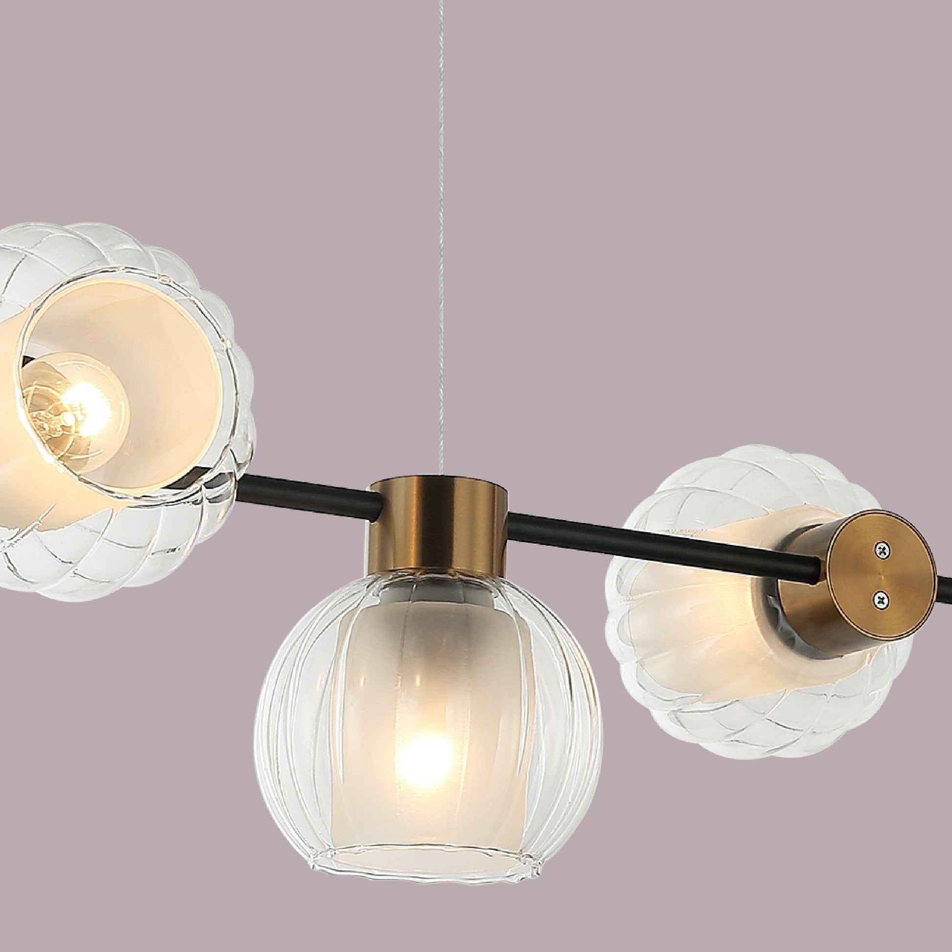 Elegant Glint Linear Pendant Light by The Light Library