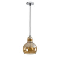 Emily Amber Glass Pendant Light by The Light Library