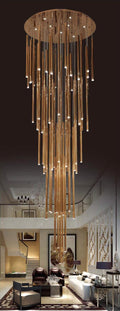 Empire Rod Drape Double Height Chandelier by The Light Library