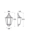 Fumagalli Daria Half Wall Lantern by The Light Library