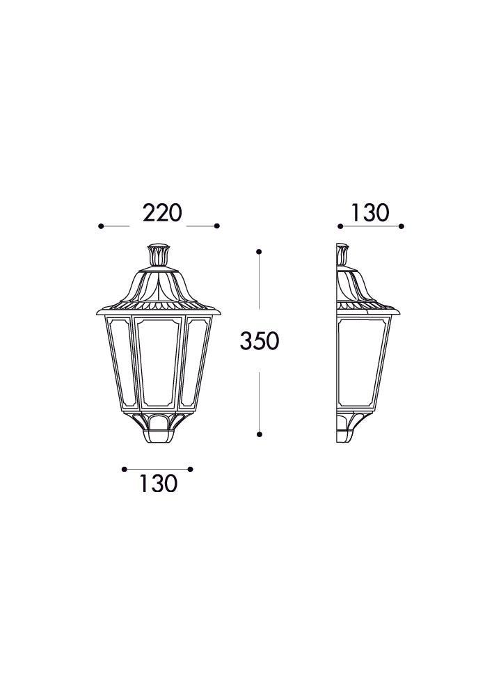 Fumagalli Iesse Half Wall Lantern by The Light Library