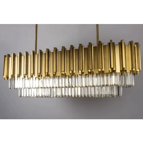 GLACIER Linear Chandelier by The Light Library