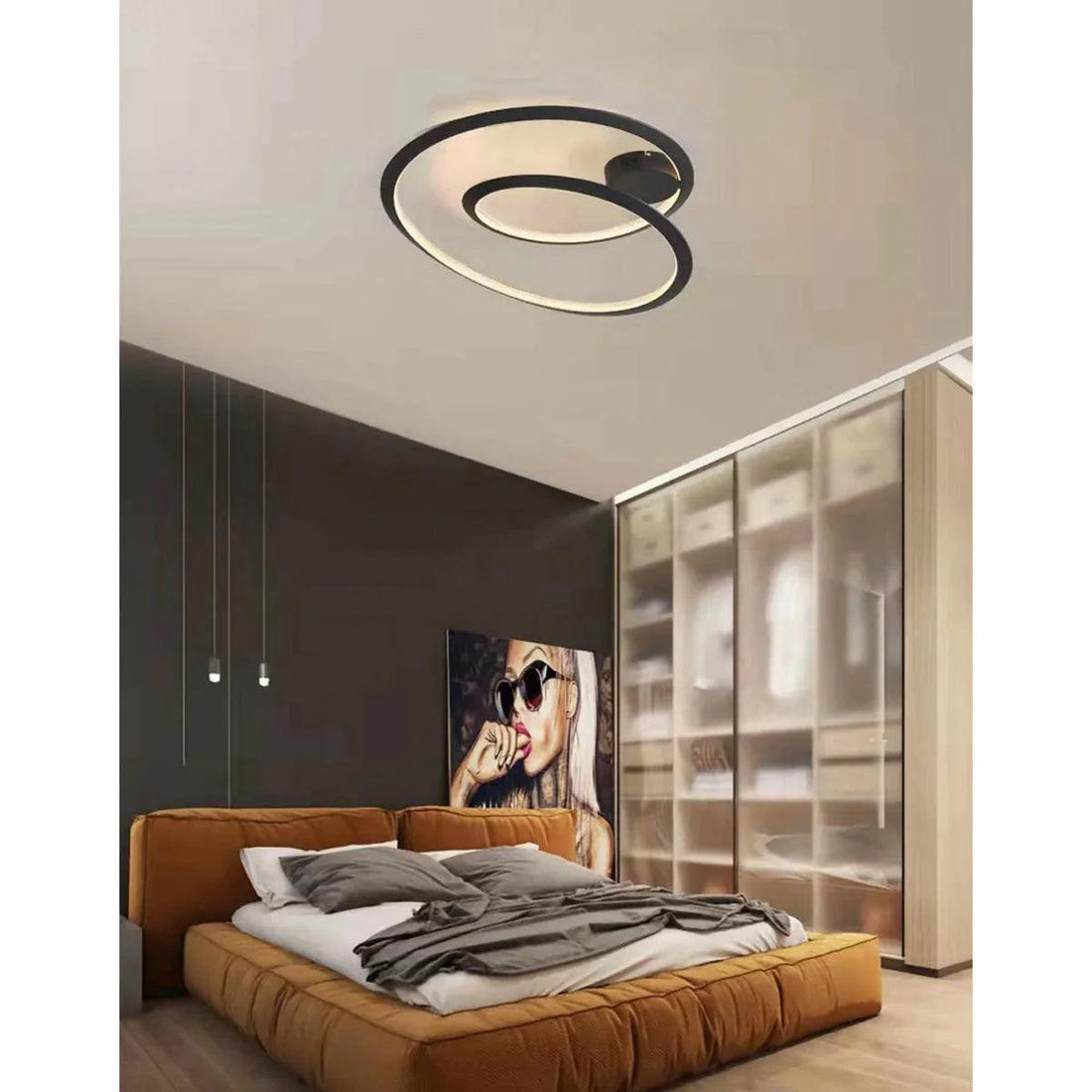 GLORIFYING COIL SURFACE Ceiling LIGHT by The Light Library