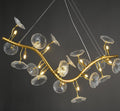 Golden Ambiance Clear Glass Pendant Light by The Light Library