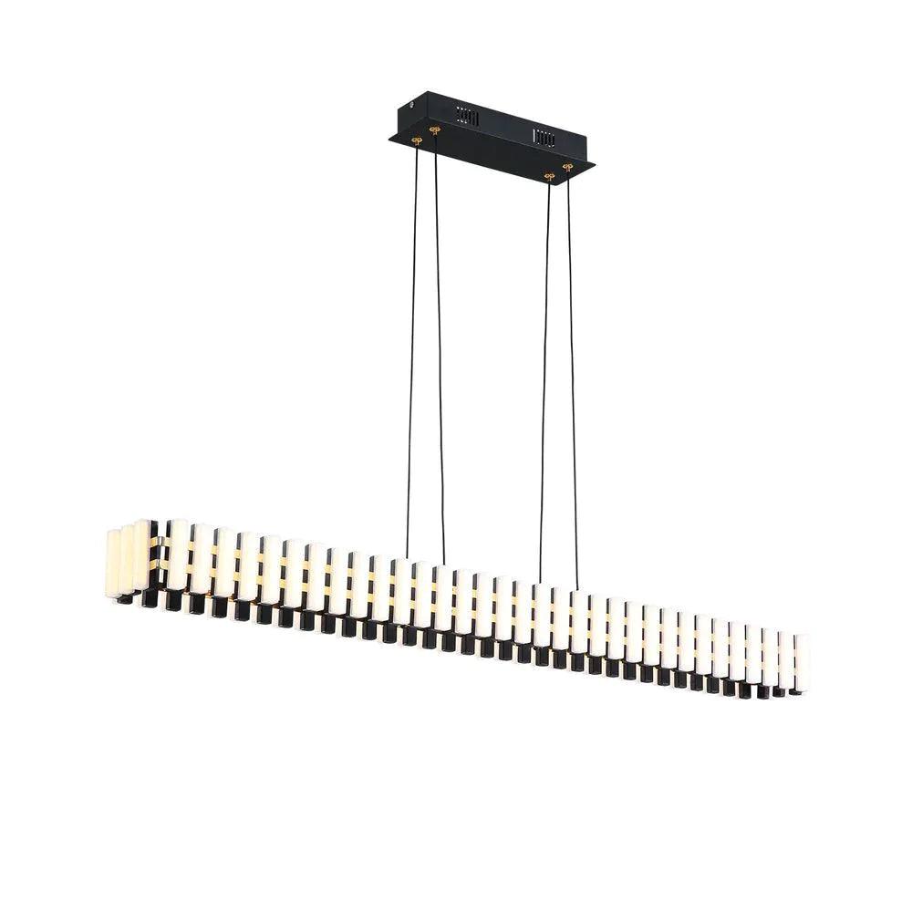 GREEK SYMMETRY Rectangular Chandelier by The Light Library