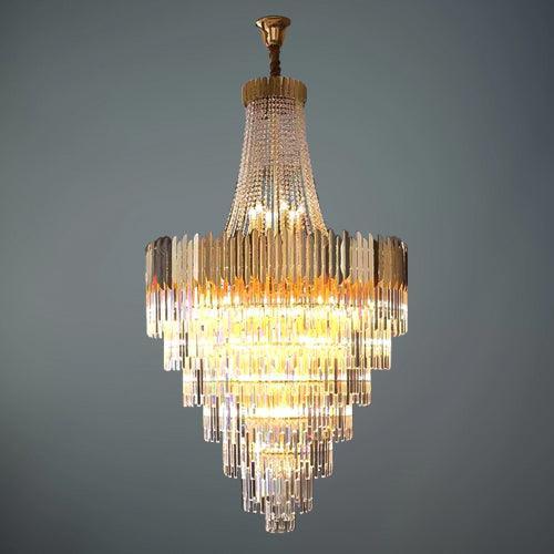 Guard Crystal Double Height Chandelier by The Light Library