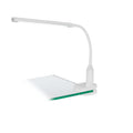 LAROA White Clamp Lamp by The Light Library