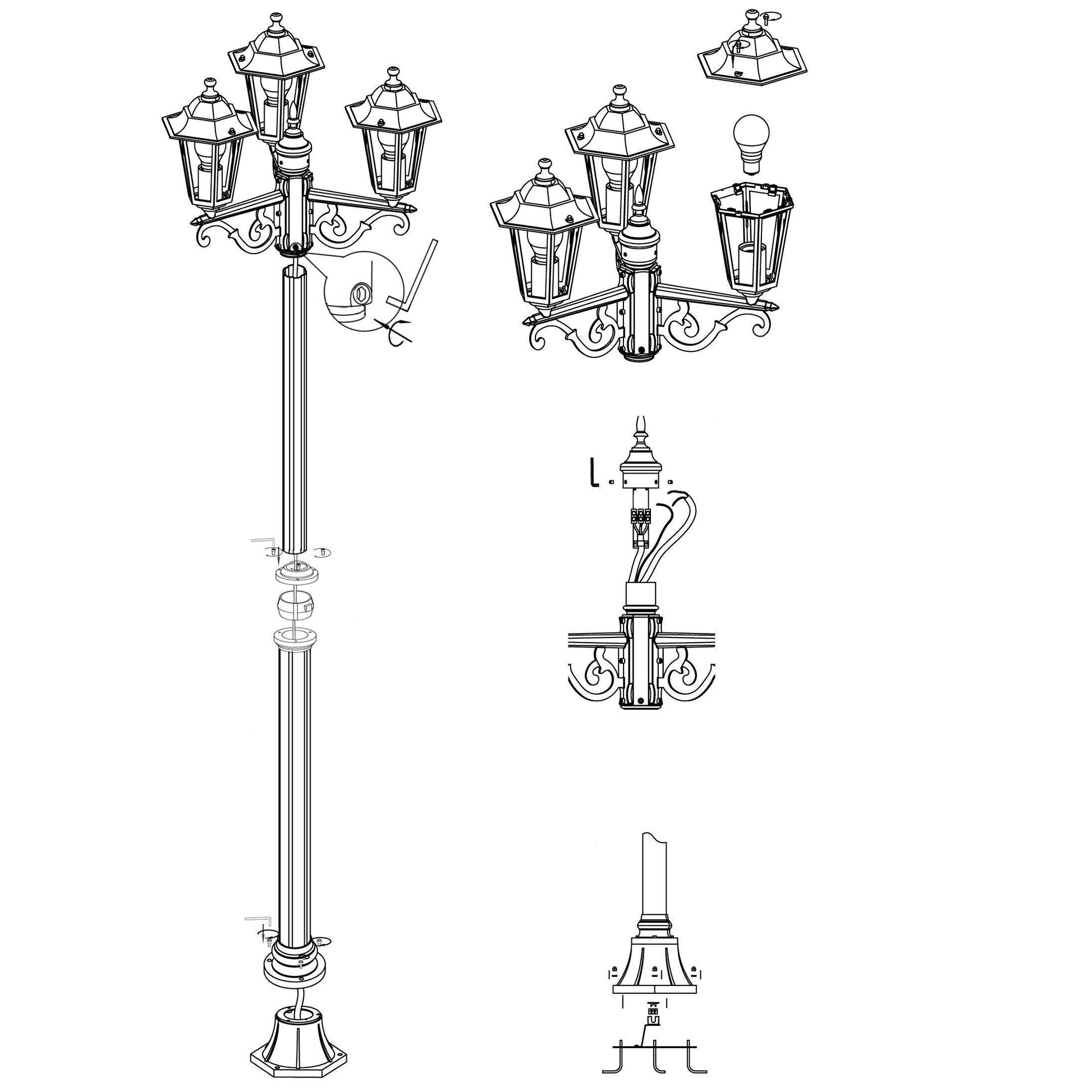 LATERNA Pole Light by The Light Library