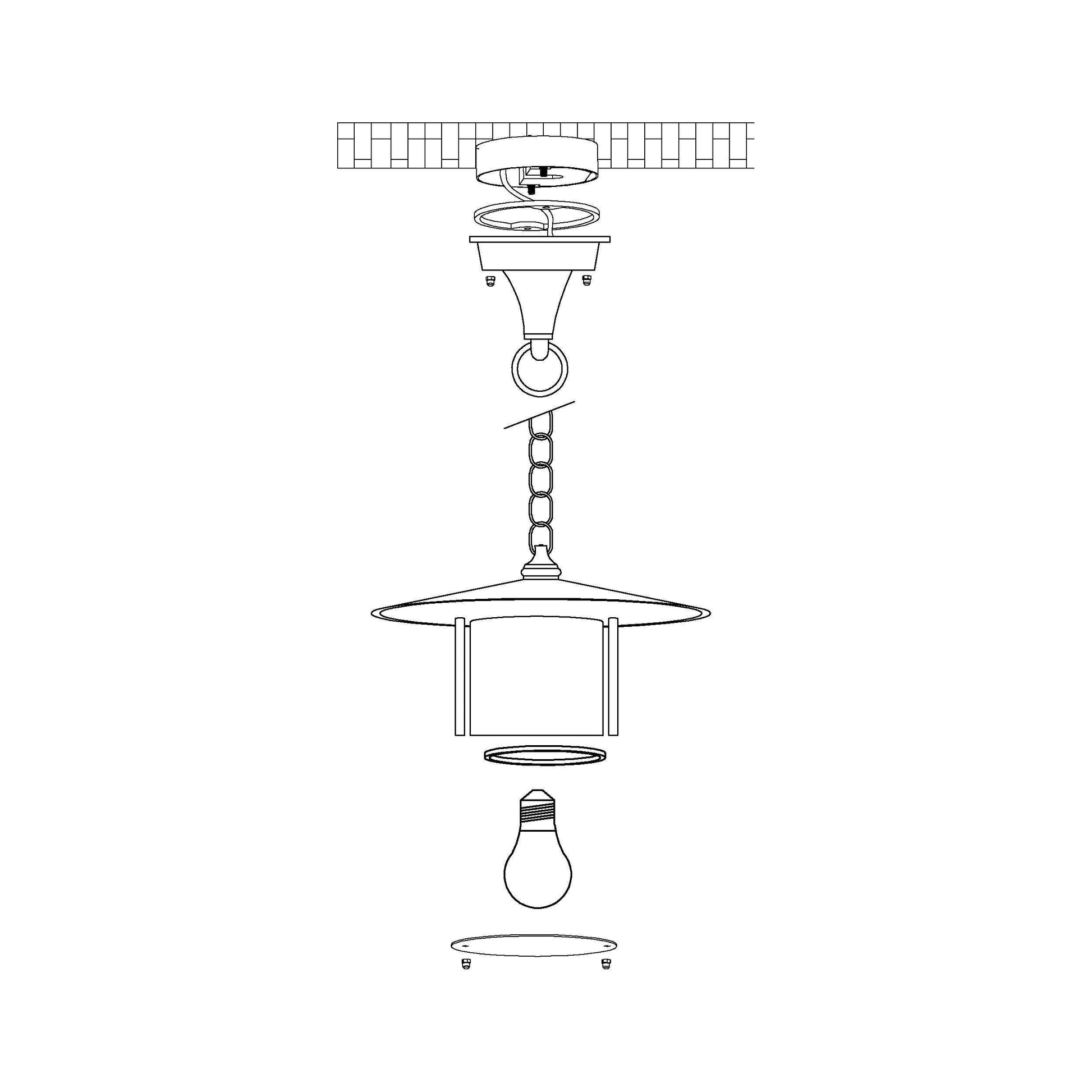 LISIO Outdoor Hanging Light by The Light Library