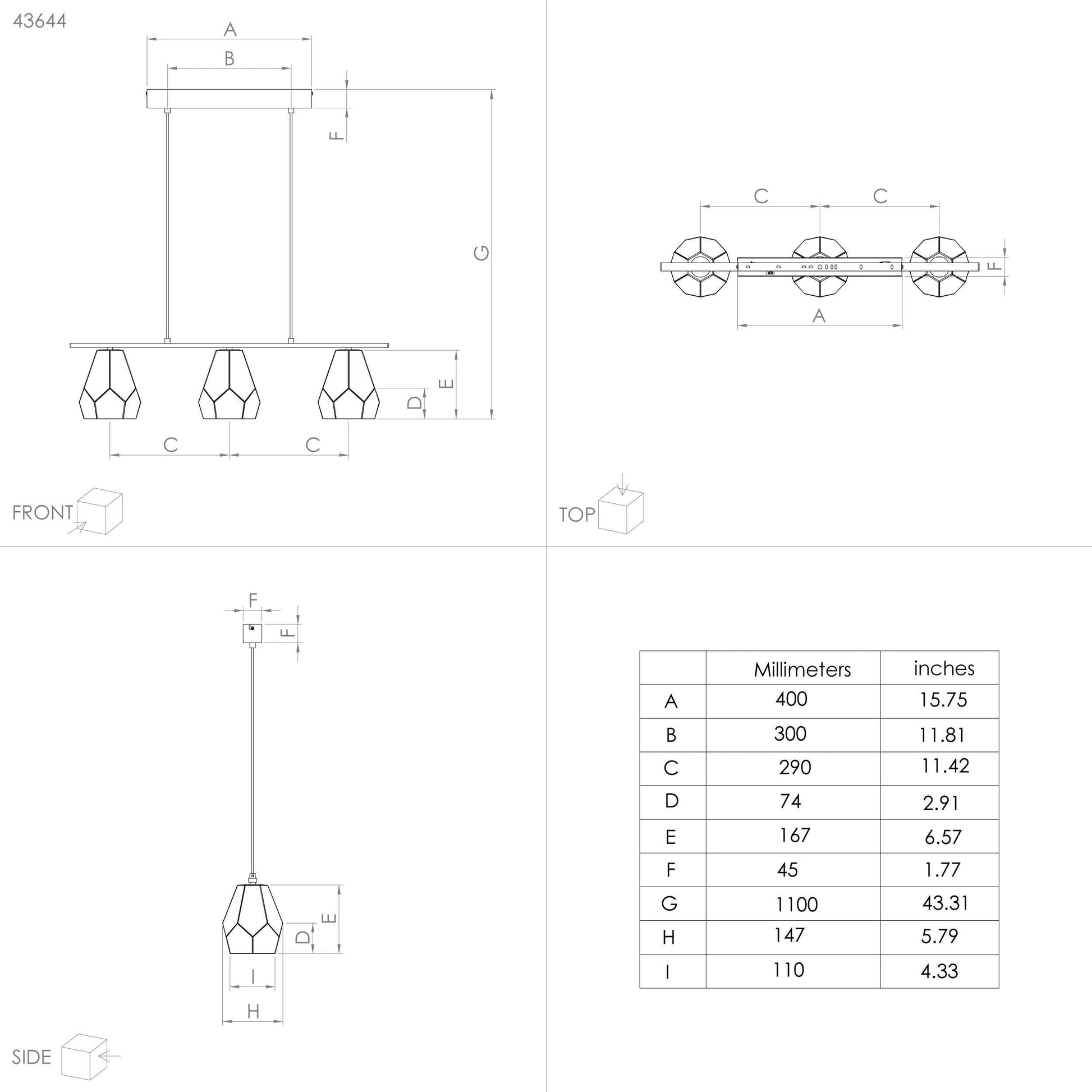 MARDYKE Pendant Light by The Light Library