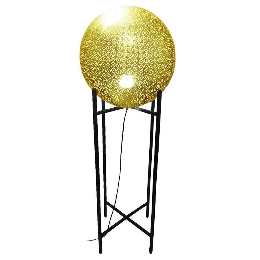 MARRAKESH Brass Floor Lamp by The Light Library