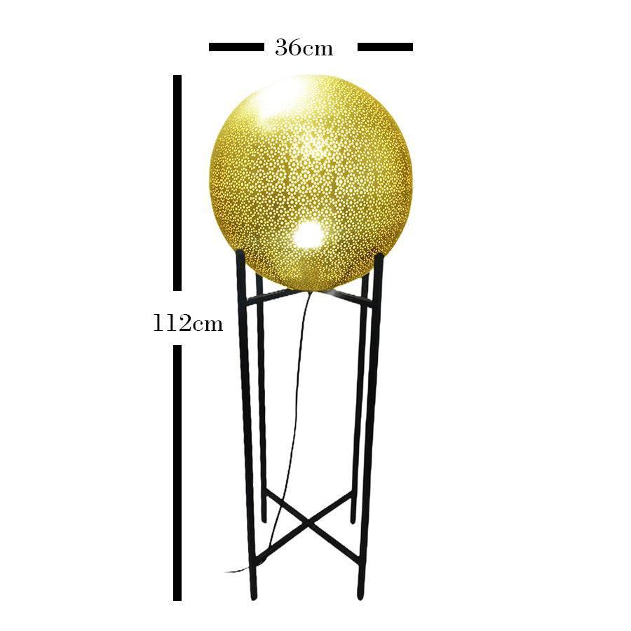 MARRAKESH Brass Floor Lamp by The Light Library