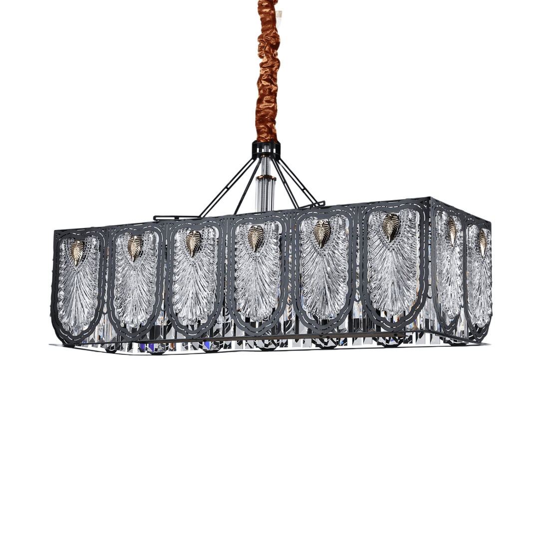 Moxido Rectangular Chandelier by The Light Library