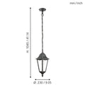 NAVEDO Outdoor Hanging Light by The Light Library