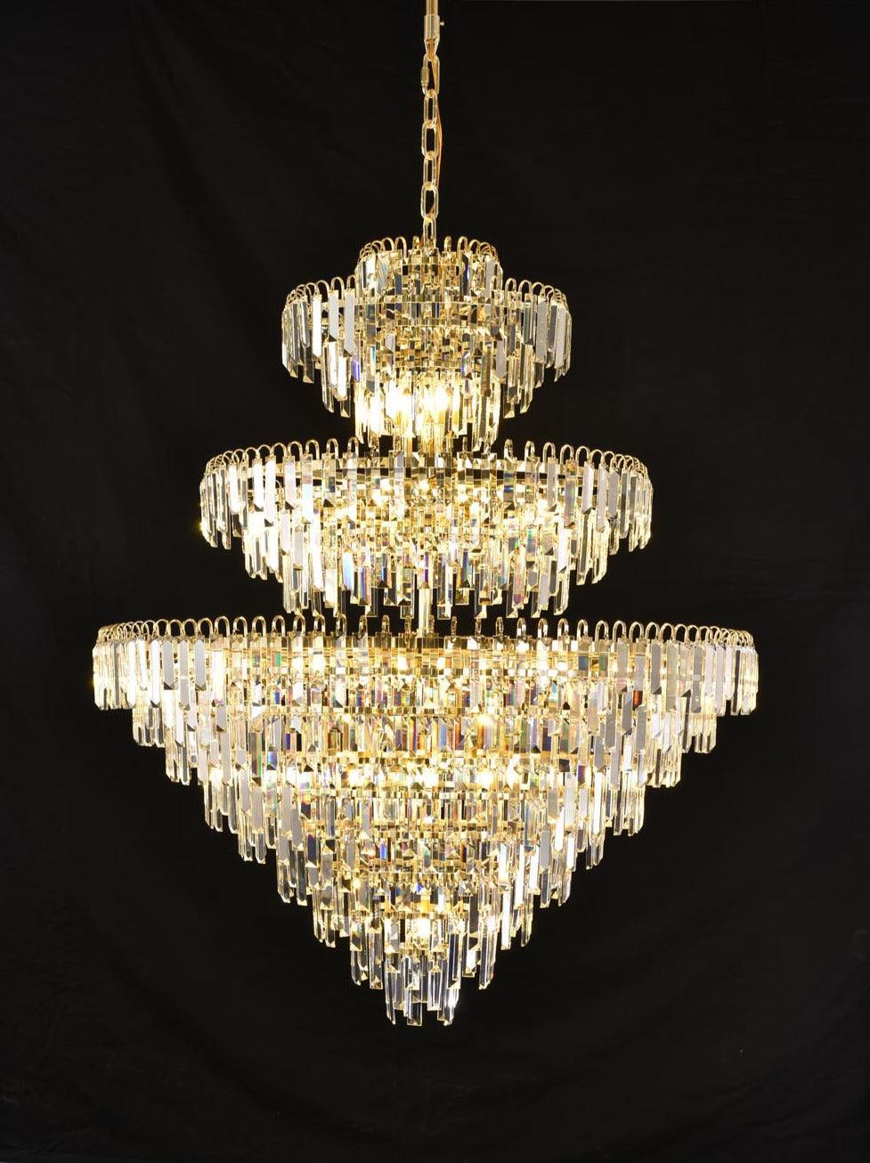 Radiant Double Height Chandelier by The Light Library