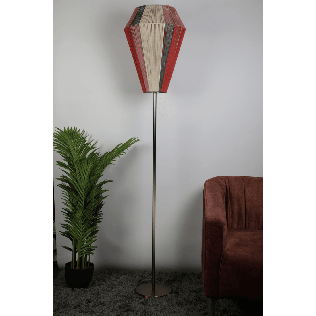 Saneka Handcrafted Floor Lamp by The Light Library