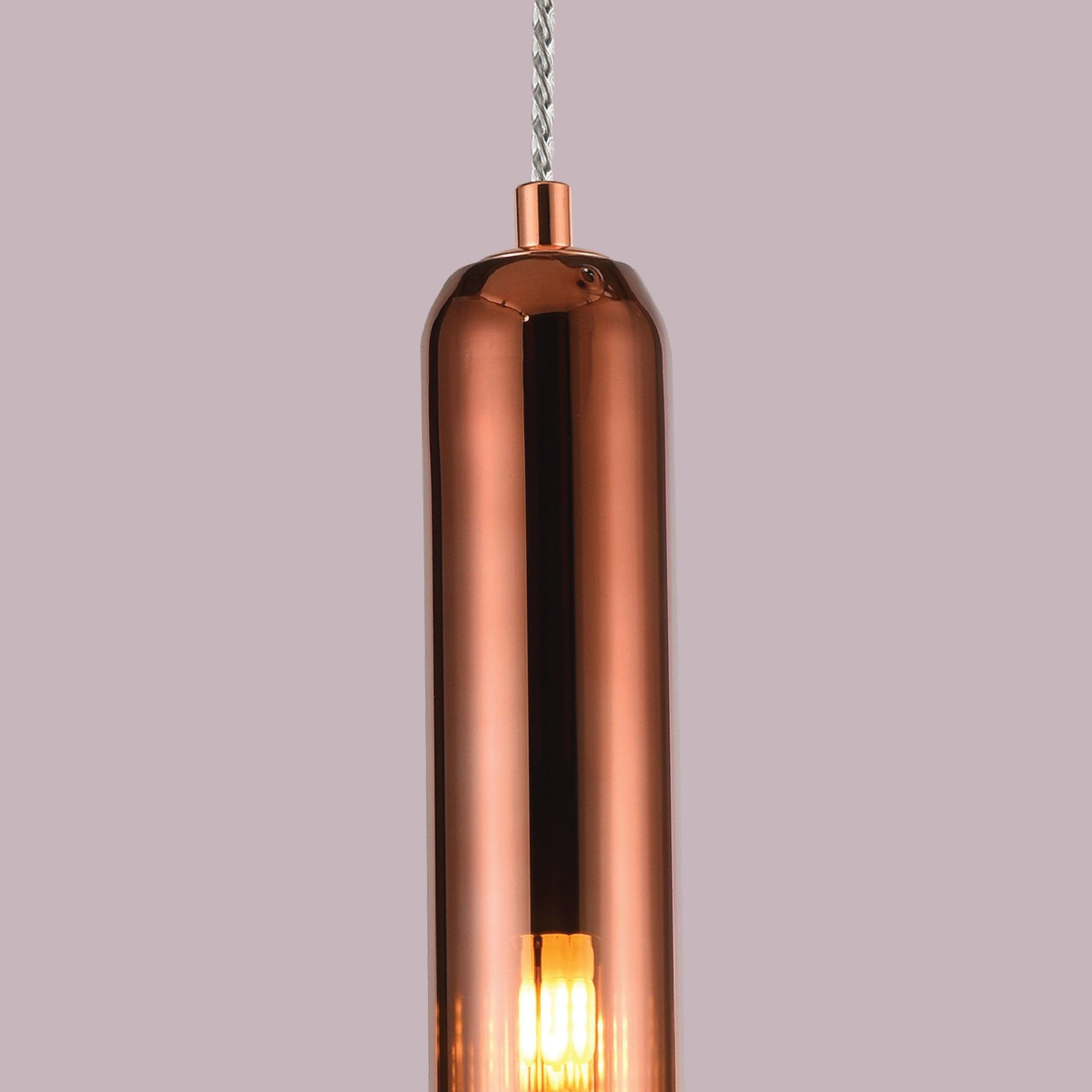 Satin Shine Suspension Pendant Light by The Light Library