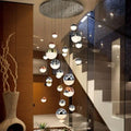 Sphere Ball Double Height Chandelier by The Light Library