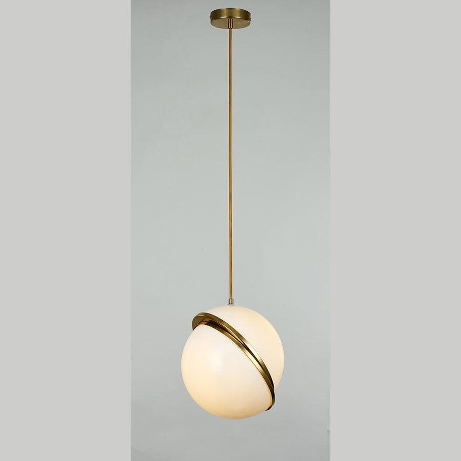 THEO White Acrylic Pendant - The Light Library