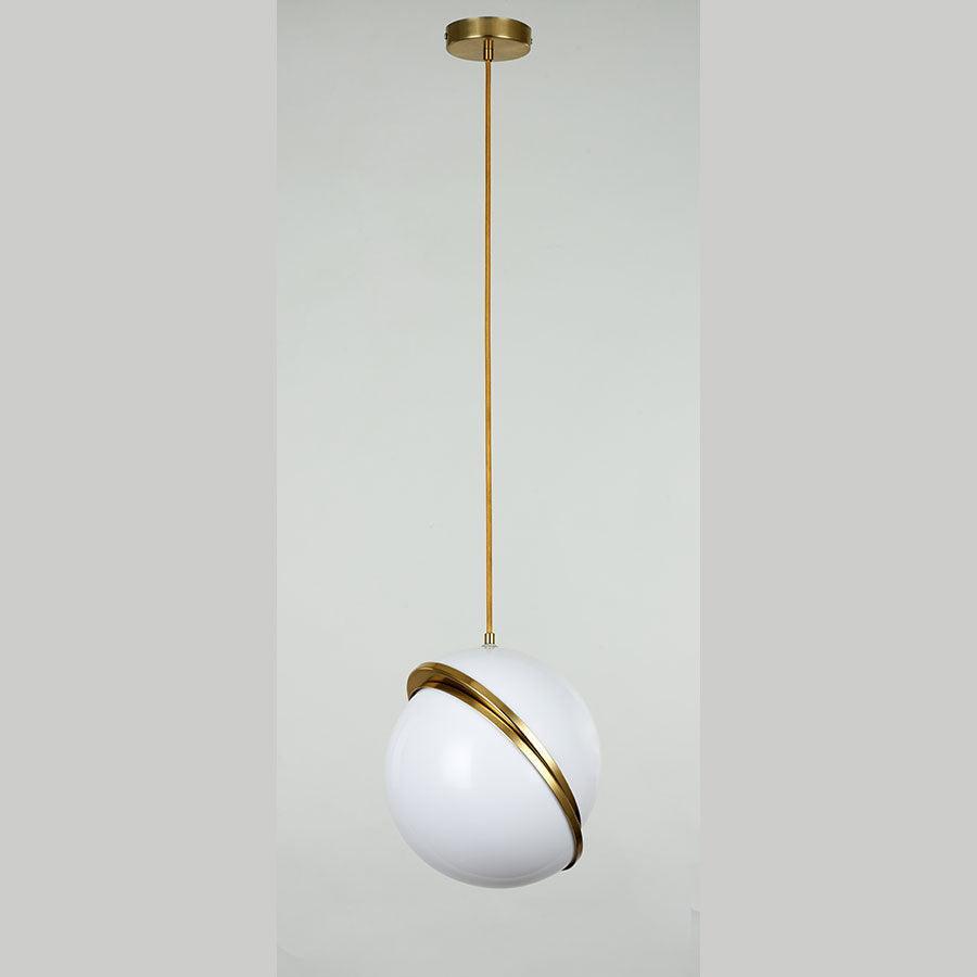 THEO White Acrylic Pendant - The Light Library