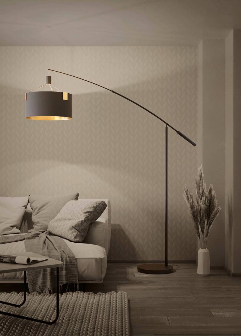 TORTOLA Black Floor Lamp by The Light Library