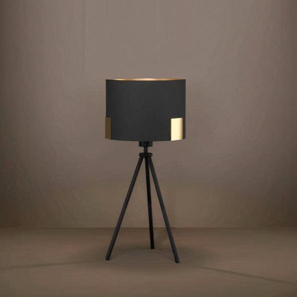 TORTOLA Black Table Lamp by The Light Library